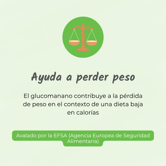 Glucomanano ayuda a perder peso