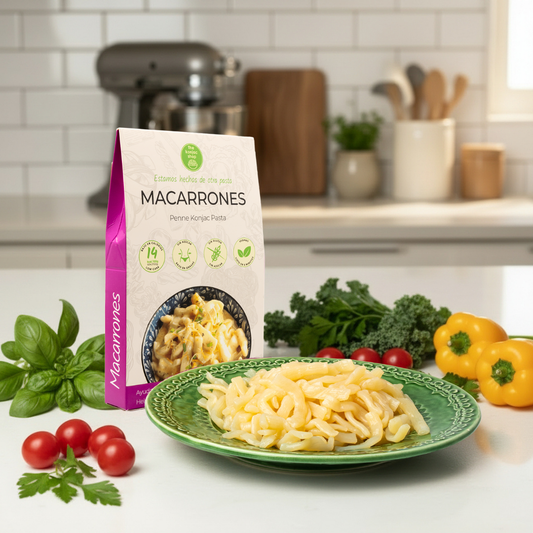 Macarrones de konjac al natural