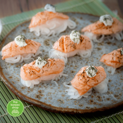 Receta sushi de konjac