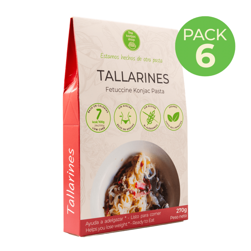 Tallarines de konjac shirataki Pack 6