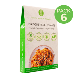 Espaguetis konjac de tomate Pack 6