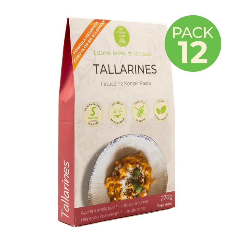 Tallarines de konjac shirataki Pack 12
