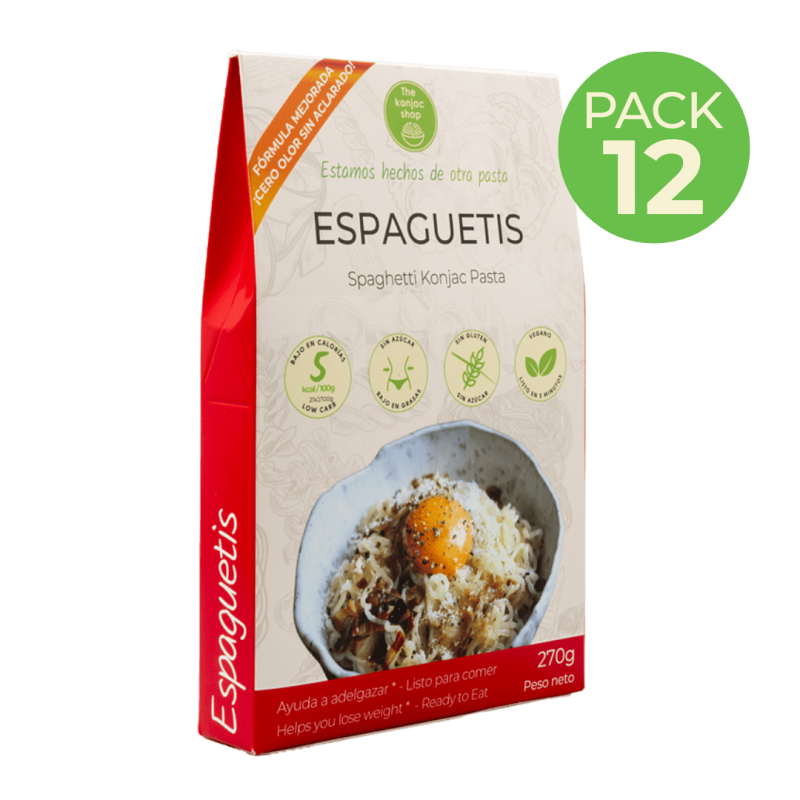 Espaguetis konjac shirataki Pack 12