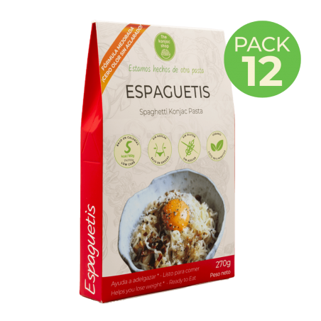 Espaguetis konjac shirataki Pack 12