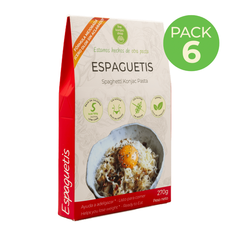 Espaguetis konjac shirataki Pack 6