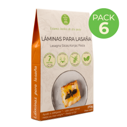 Láminas konjac para lasaña Pack 6