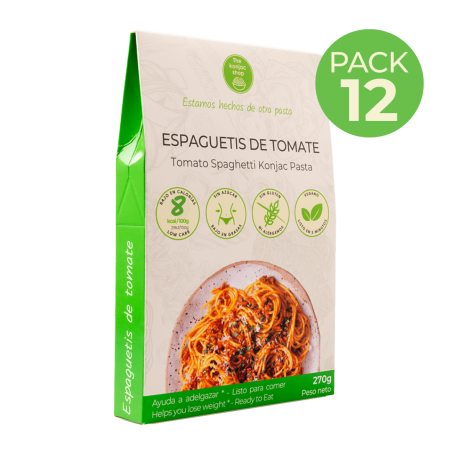 Espaguetis konjac de tomate Pack 6