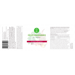 Etiqueta de las cápsulas de glucomanano de konjac