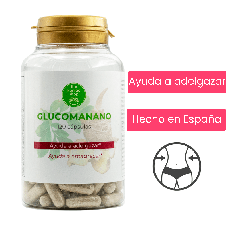 Glucomannan capsules from konjac for weight loss