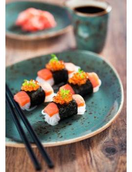 Sushi con nudos de konjac