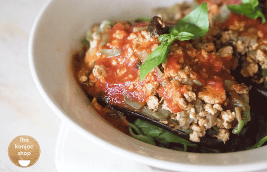 Berenjena rellena al ajo negro – 400kcal