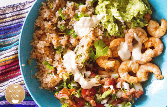 Bol mexicano con arroz konjac – 380kcal