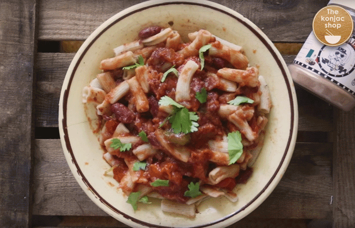 Chili vegano de alubias rojas – 392 kcal
