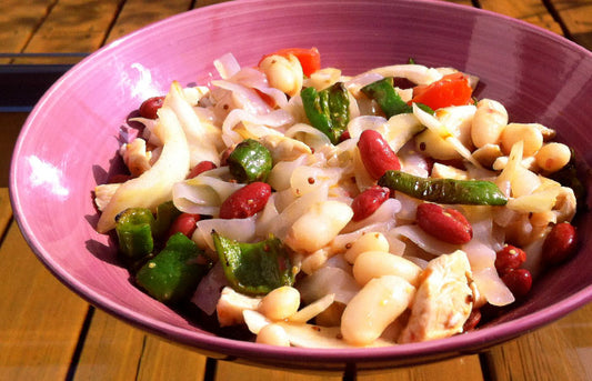Ensalada de fetuccine y pollo – 370kcal