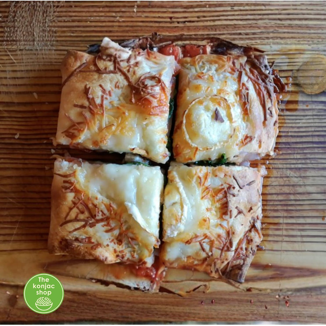 Lasaña cubierta de hojaldre