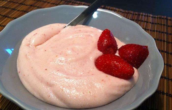 Musse de morango com farinha de konjac – 40kcal