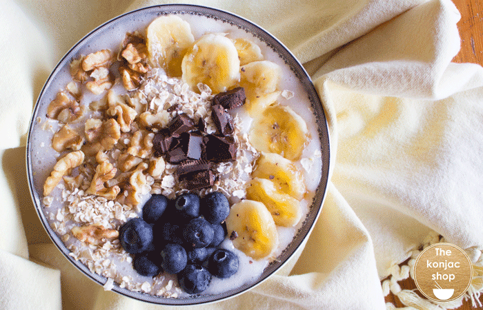Porridge de avena y arroz de konjac – 296kcal
