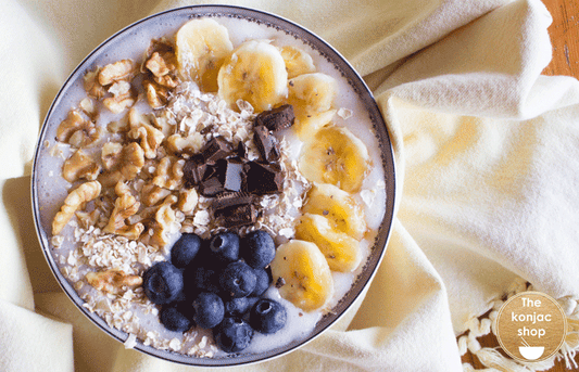 Porridge de avena y arroz de konjac – 296kcal