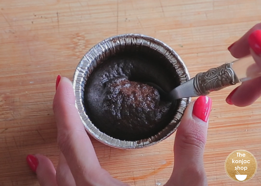 Soufflé de chocolate y konjac – 60kcal