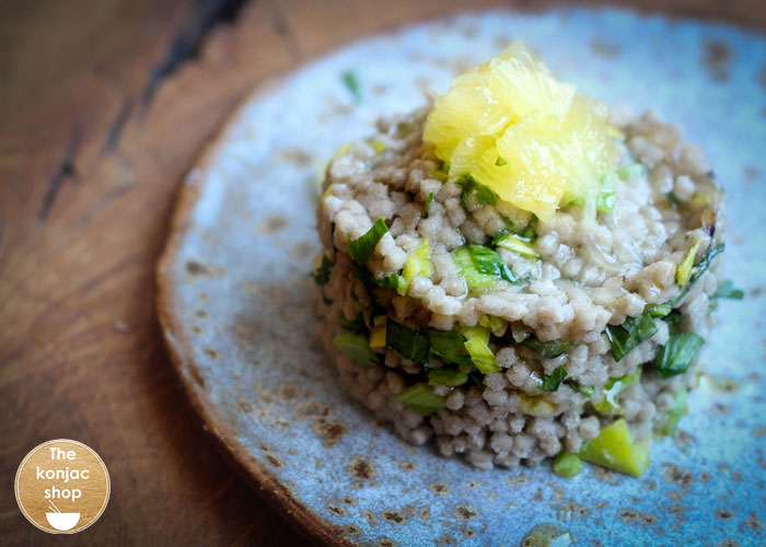 Taboulé depurativo con tartar de piña – 173kcal