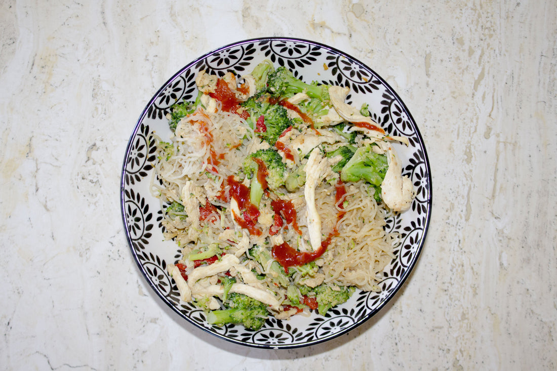 Wok de pollo con salsa ponzu – 260kcal