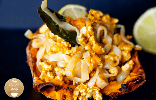 Calabaza rellena de tallarines – 330kcal