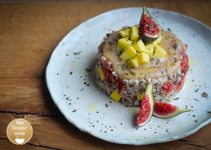 Taboulé templado con frutas de temporada