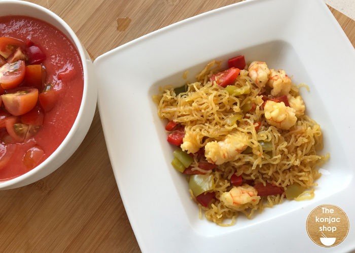 Fideuá de konjac – 365kcal