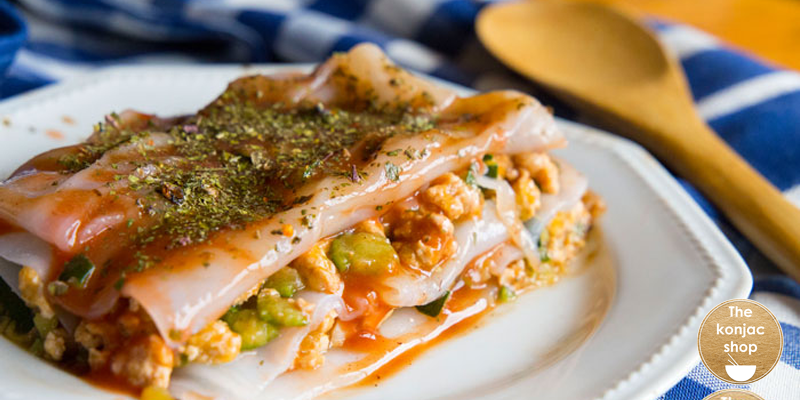 Lasaña de calabacín y pavo – 208kcal