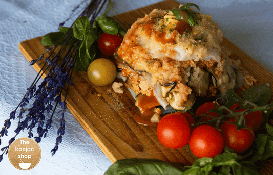 Moussaka de konjac – 290kcal/persona