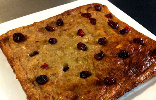 Tarta de pera con arroz y harina de konjac – 100kcal