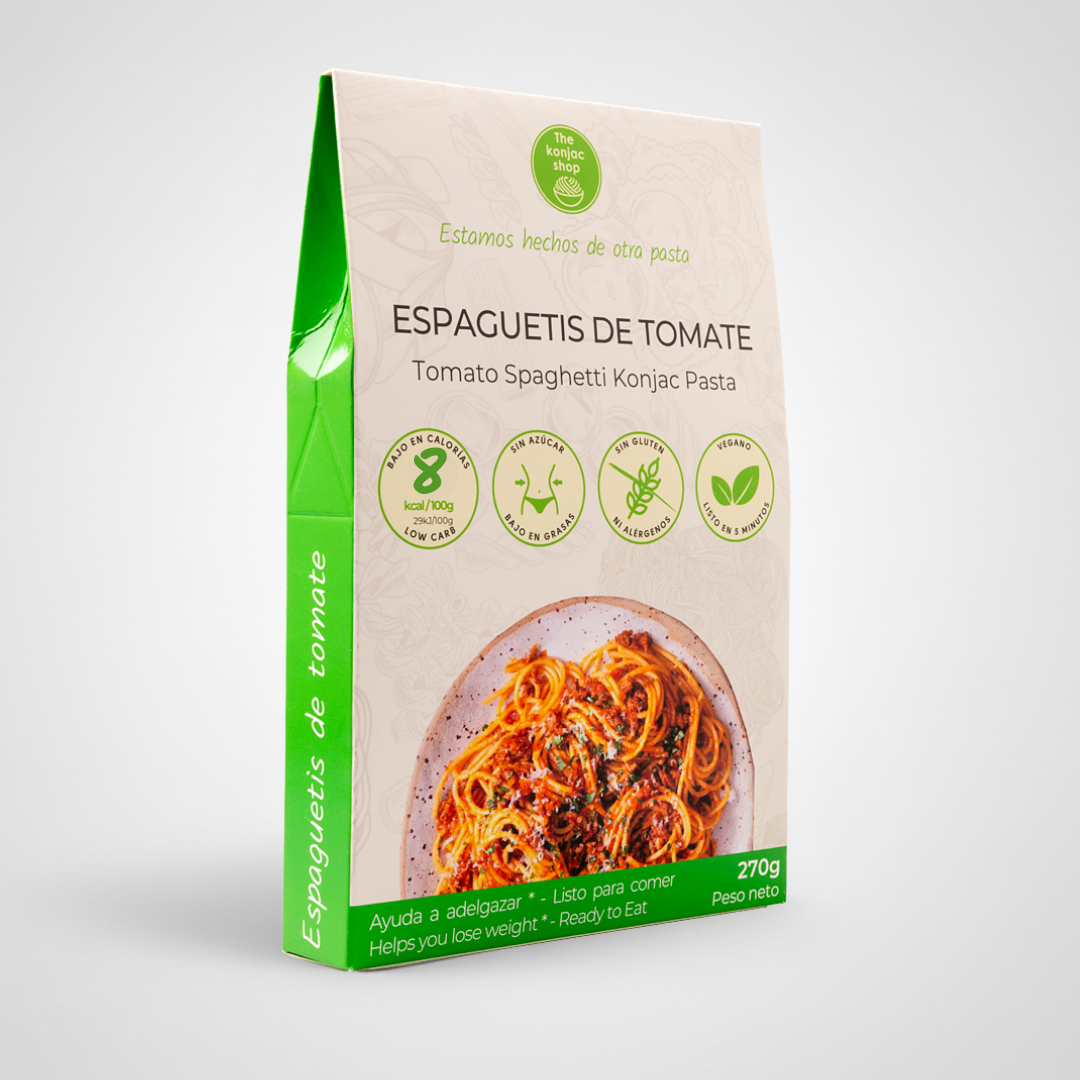 Espaguetis konjac de tomate