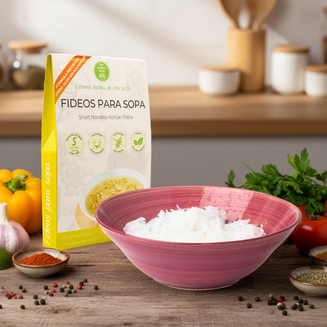 Fideos konjac para sopa - Cabello de ángel-al natural