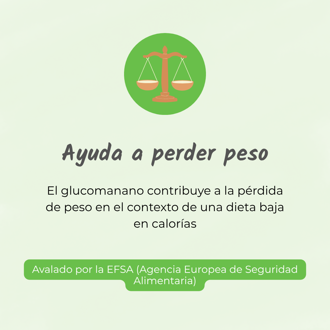 Glucomanano ayuda a perder peso
