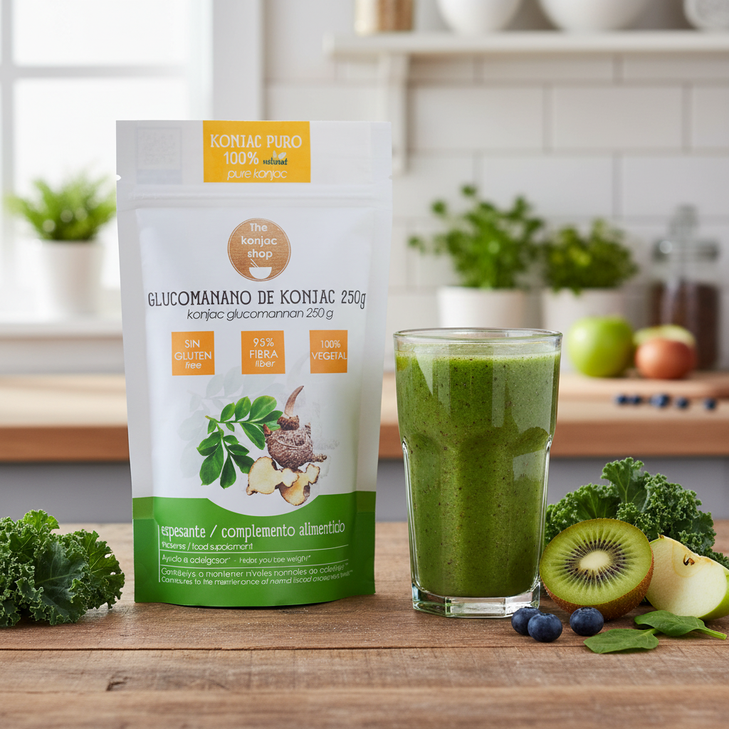 Harina de konjac natural