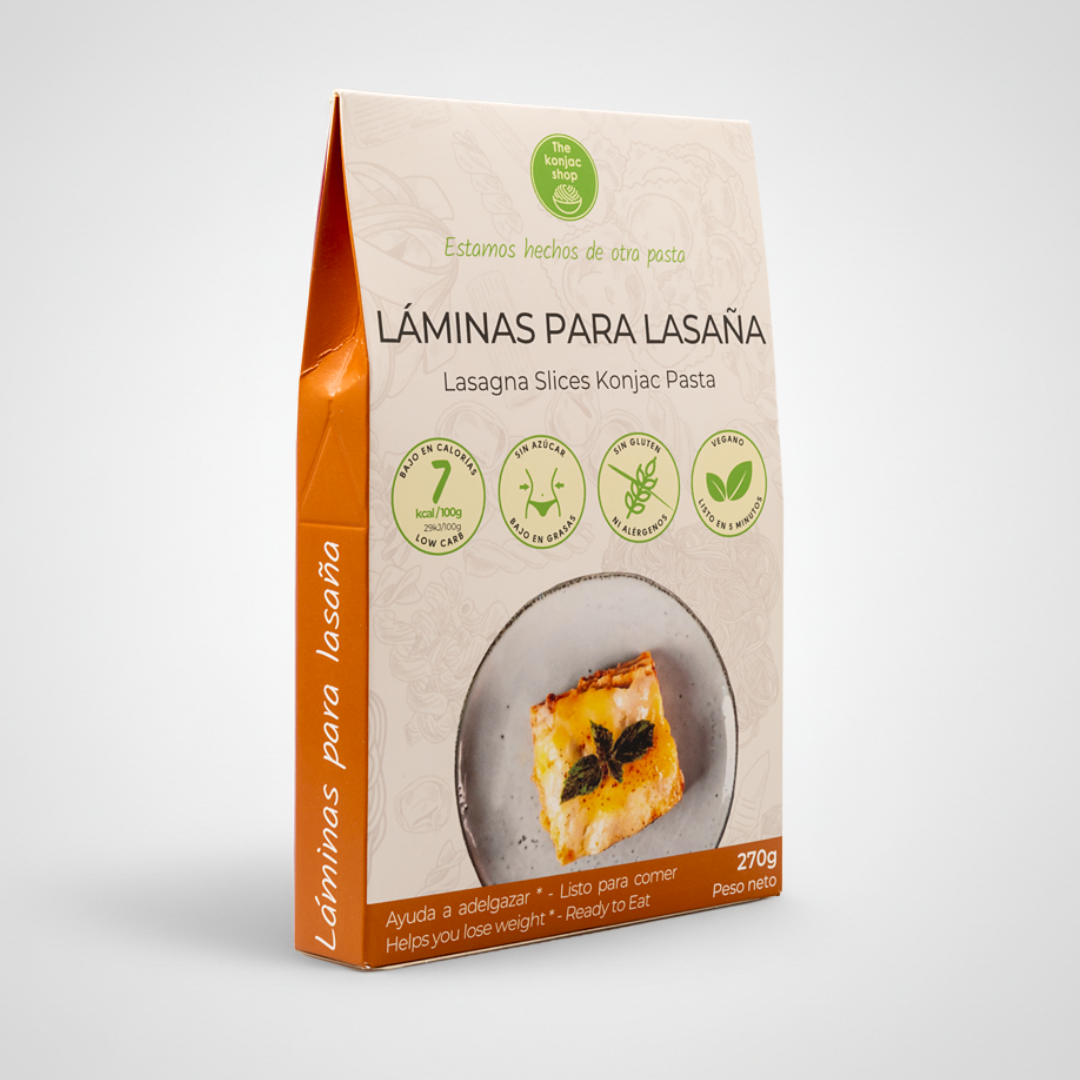 Láminas Lasaña de Konjac