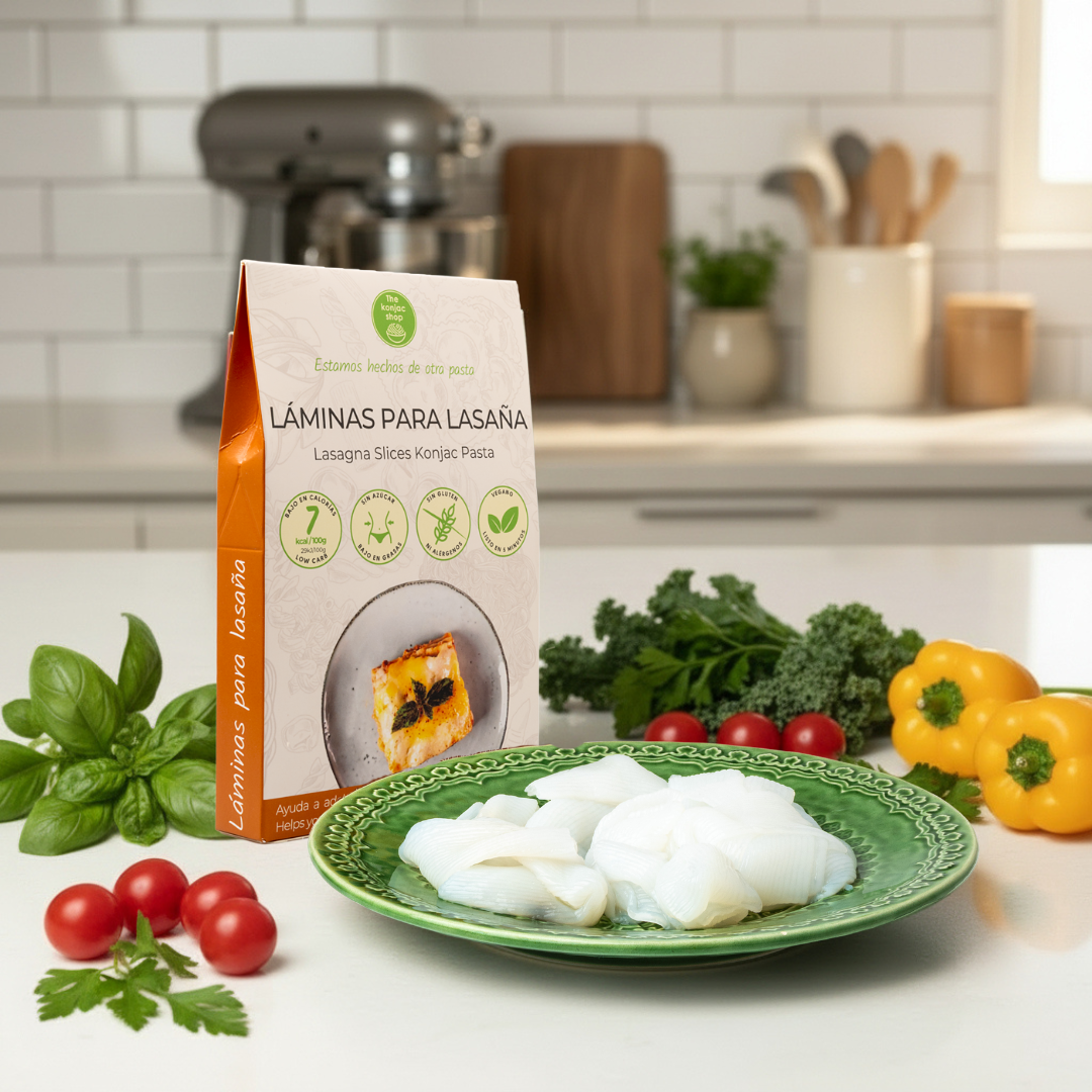 Láminas Lasaña de Konjac al natural