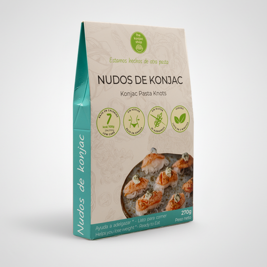 Nudos de konjac shirataki