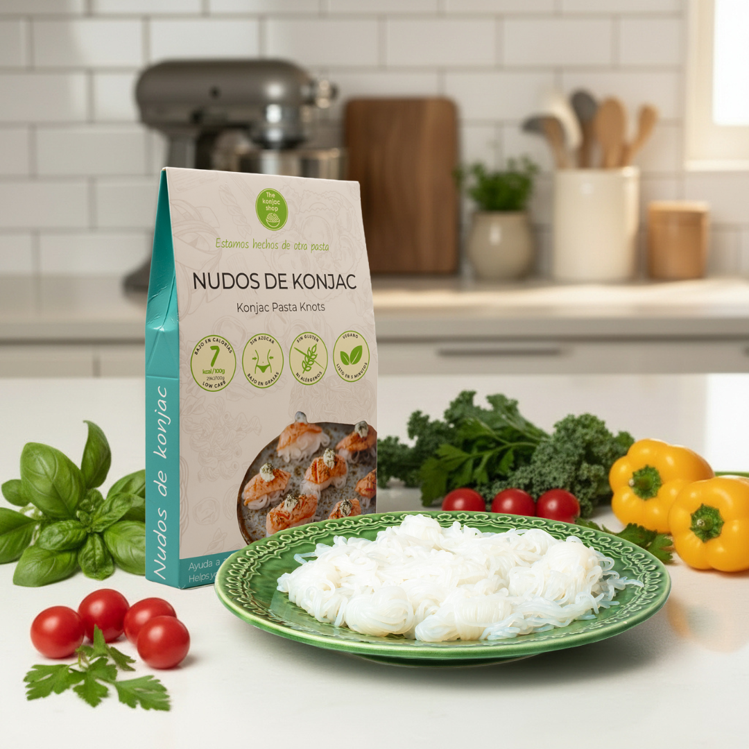 Nudos de konjac shirataki al natural