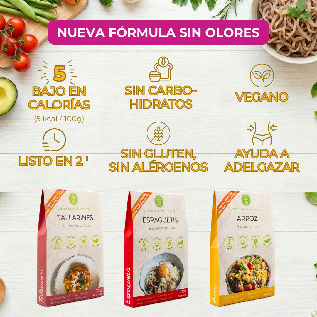 Pack Madrid - Konjac-Nudeln-Eigenschaften
