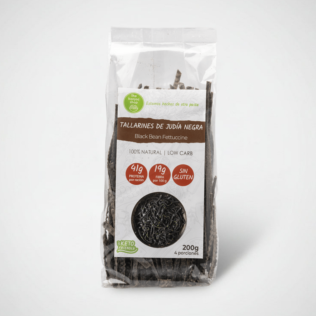 Tallarines de judía negra
