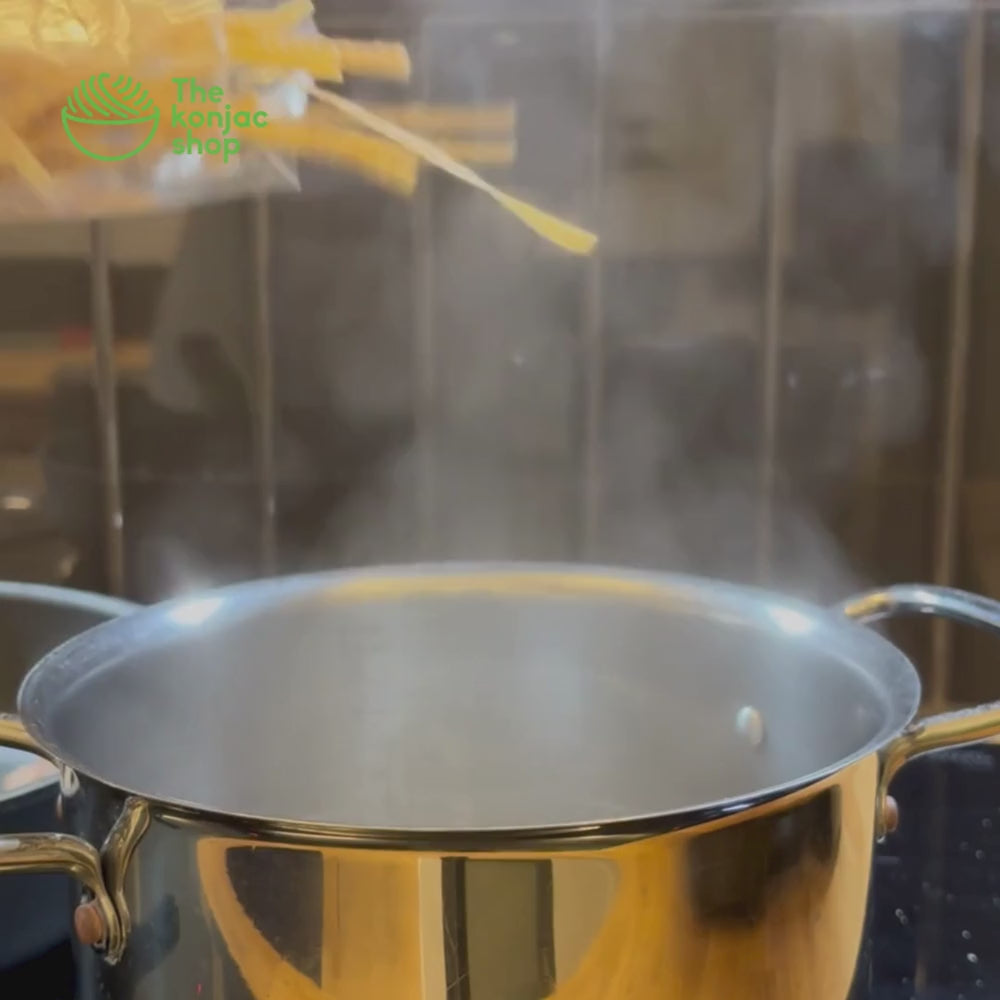 Receta con tallarines de judía amarilla