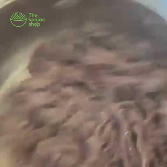 Receta con tallarines de judía negra