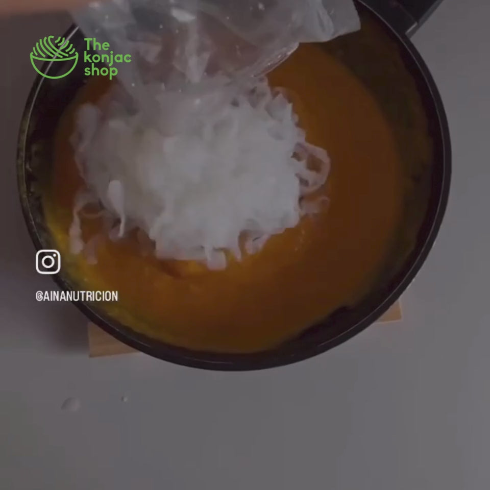 Tallarines con salsa de calabaza