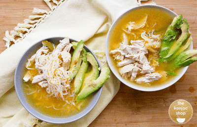 Recetas de pasta de konjac