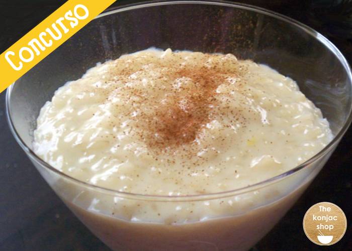 Konjac rice pudding